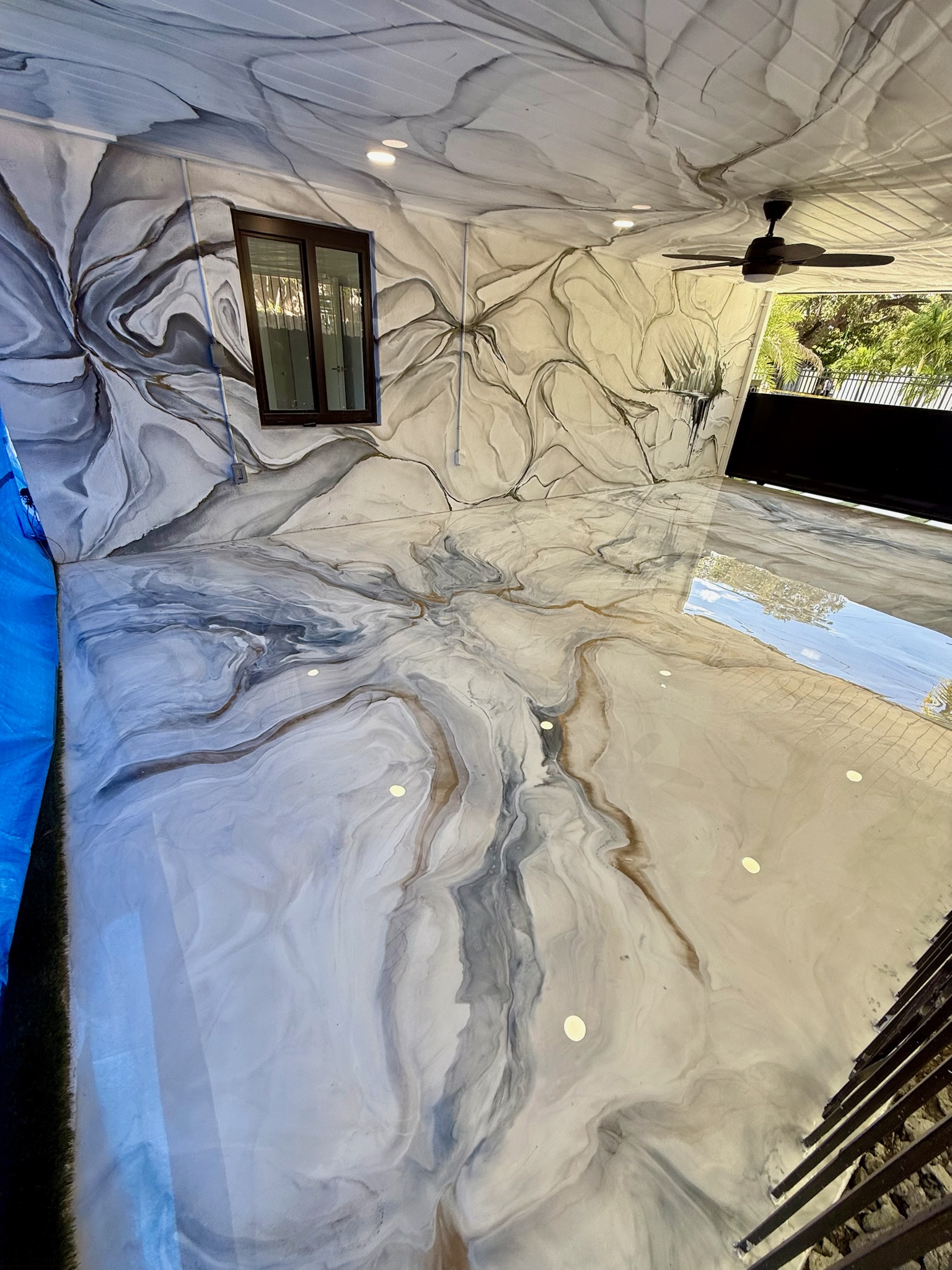 Luxury floor installation