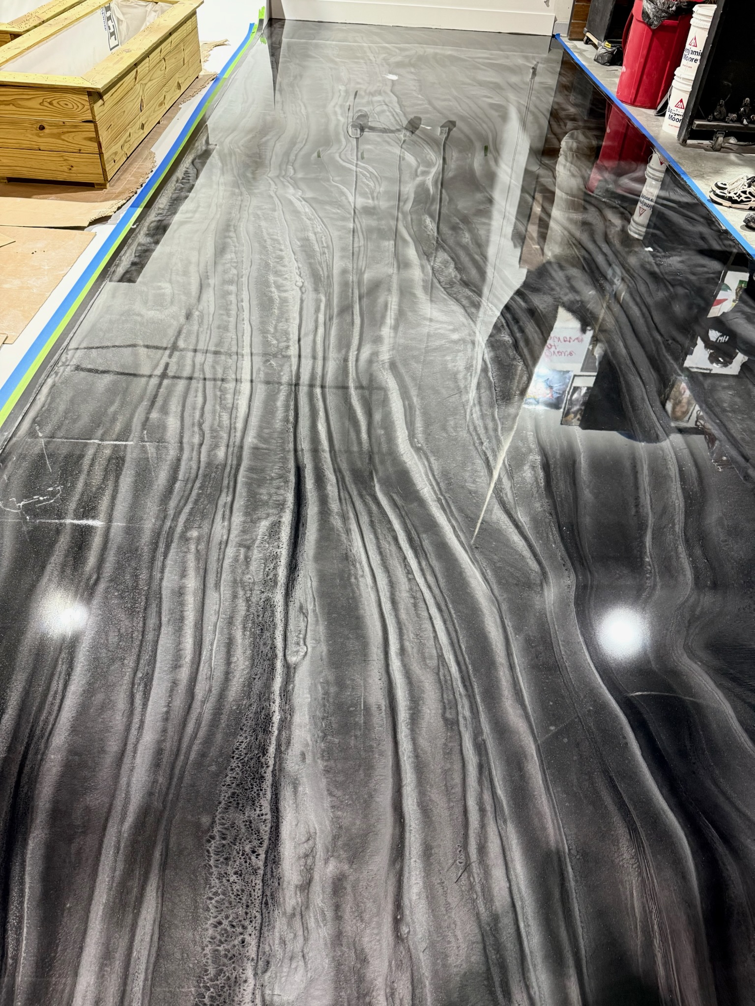 Custom epoxy floor