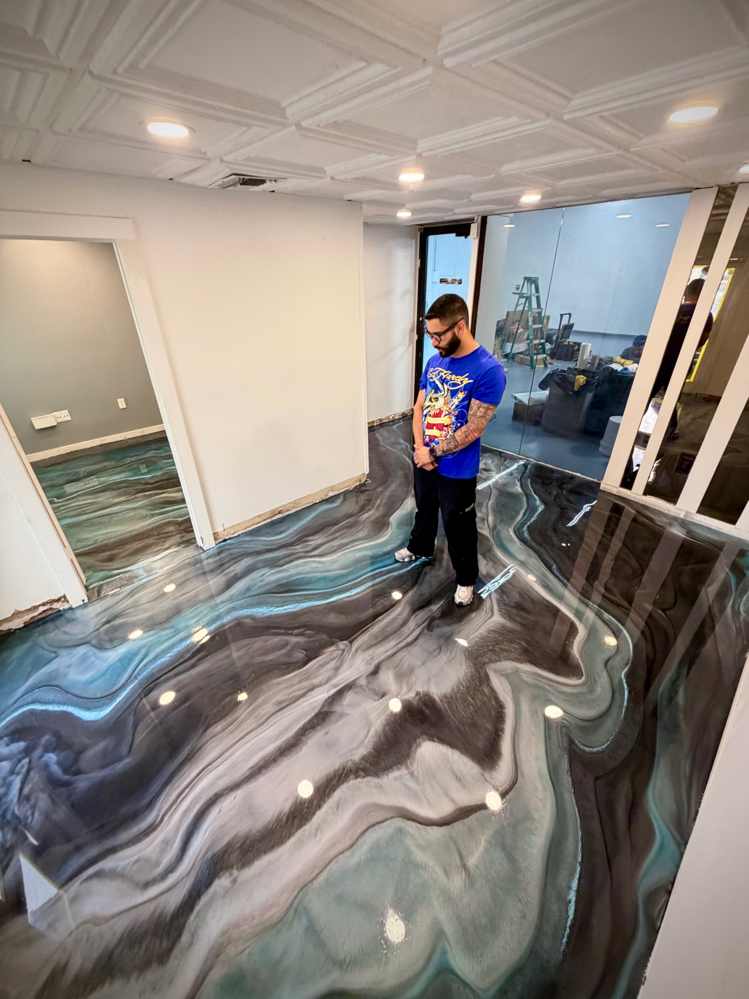 Epoxy floor installation