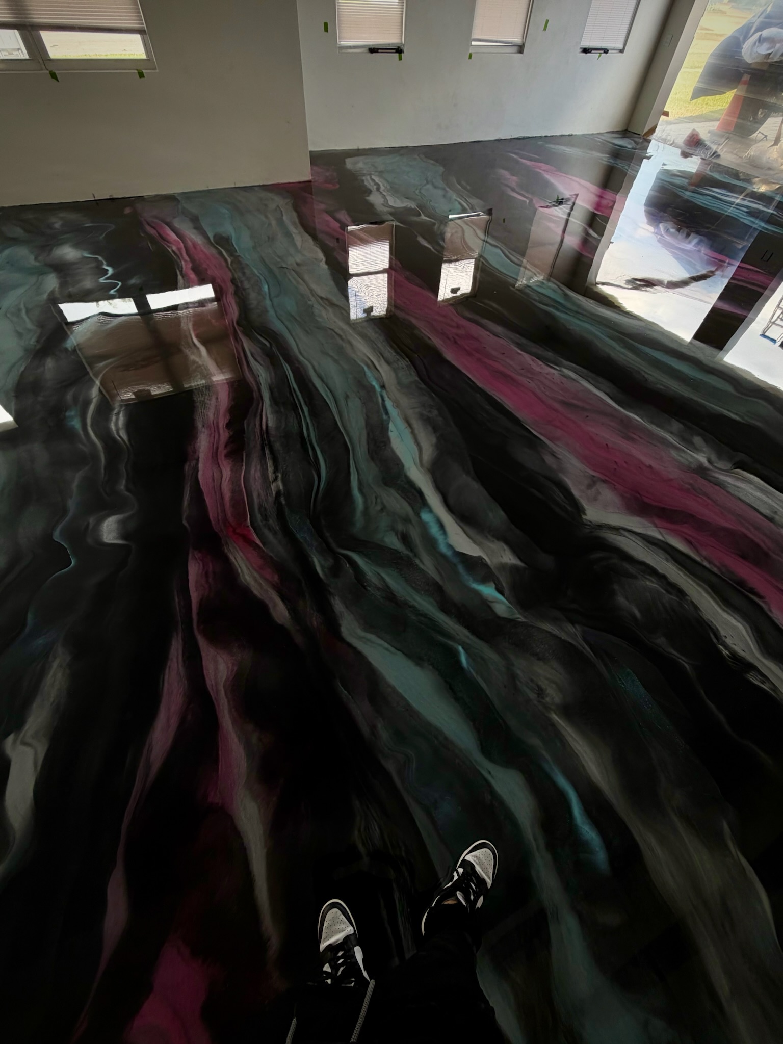 Epoxy flooring detail