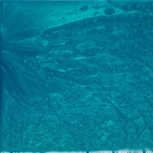 Peacock Green metallic epoxy swatch