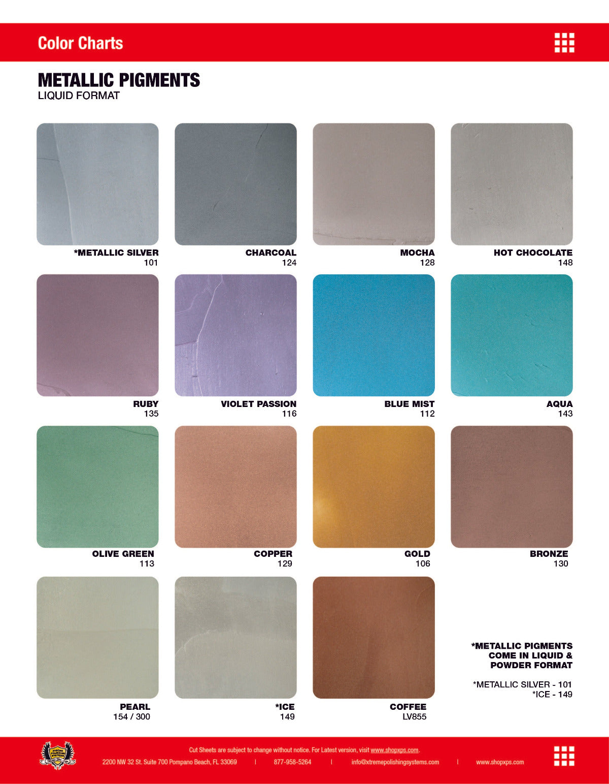 Metallic Pigments — Liquid
