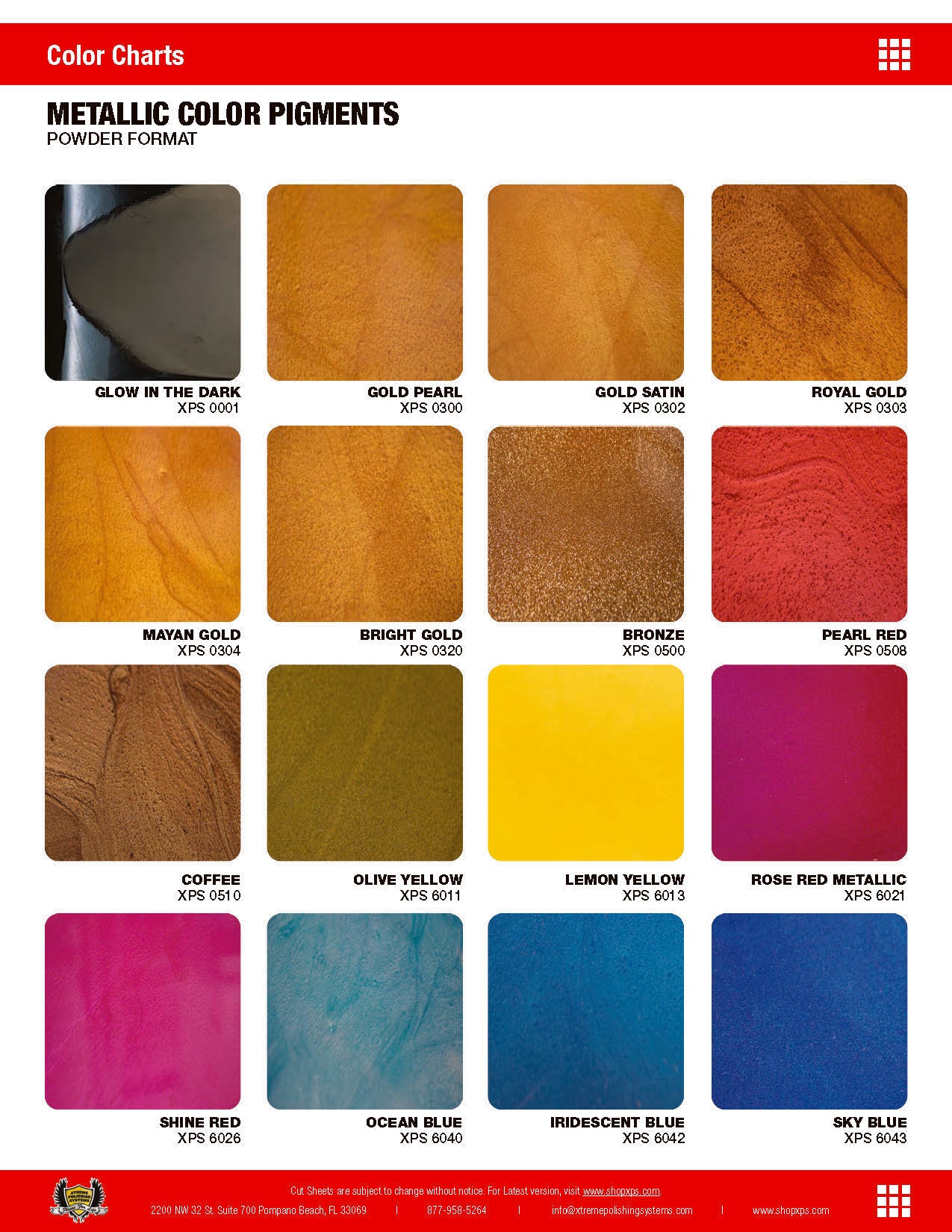 Metallic Pigments — Powder